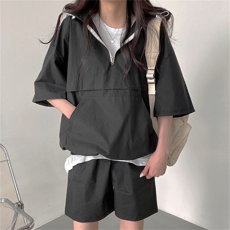 セットアップ レディース 夏服 半袖パーカー ショートパンツ セットアップ レディース 夏服 半袖パーカー ショートパンツ