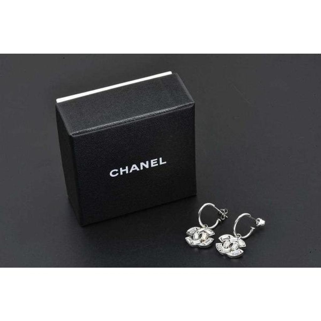 シャネル CHANEL ココマーク スクエア ラインストーン ピアス - メルカリ
