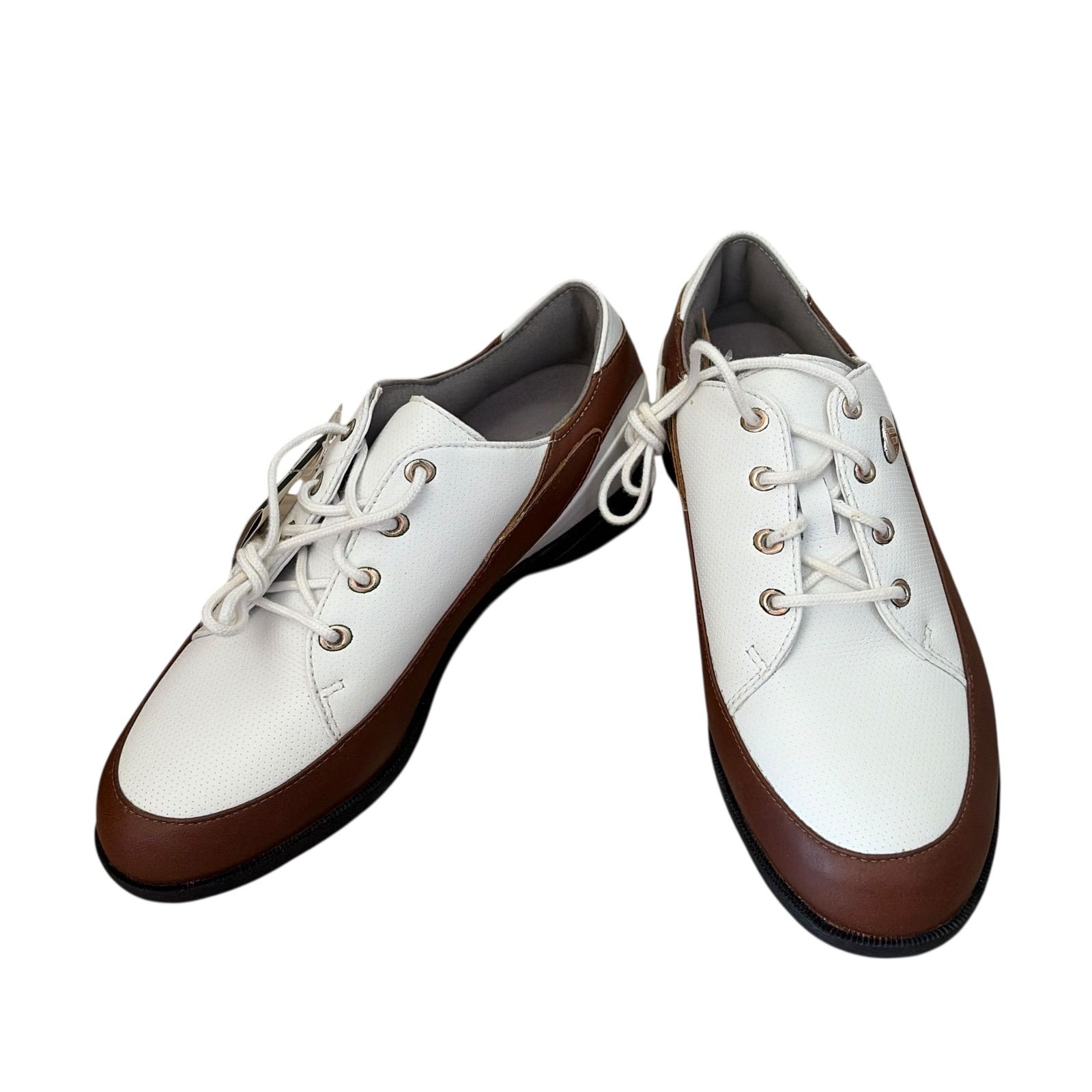 中古 パーリーゲイツ PEARLY GATES ゴルフシューズ 24cm ホワイト