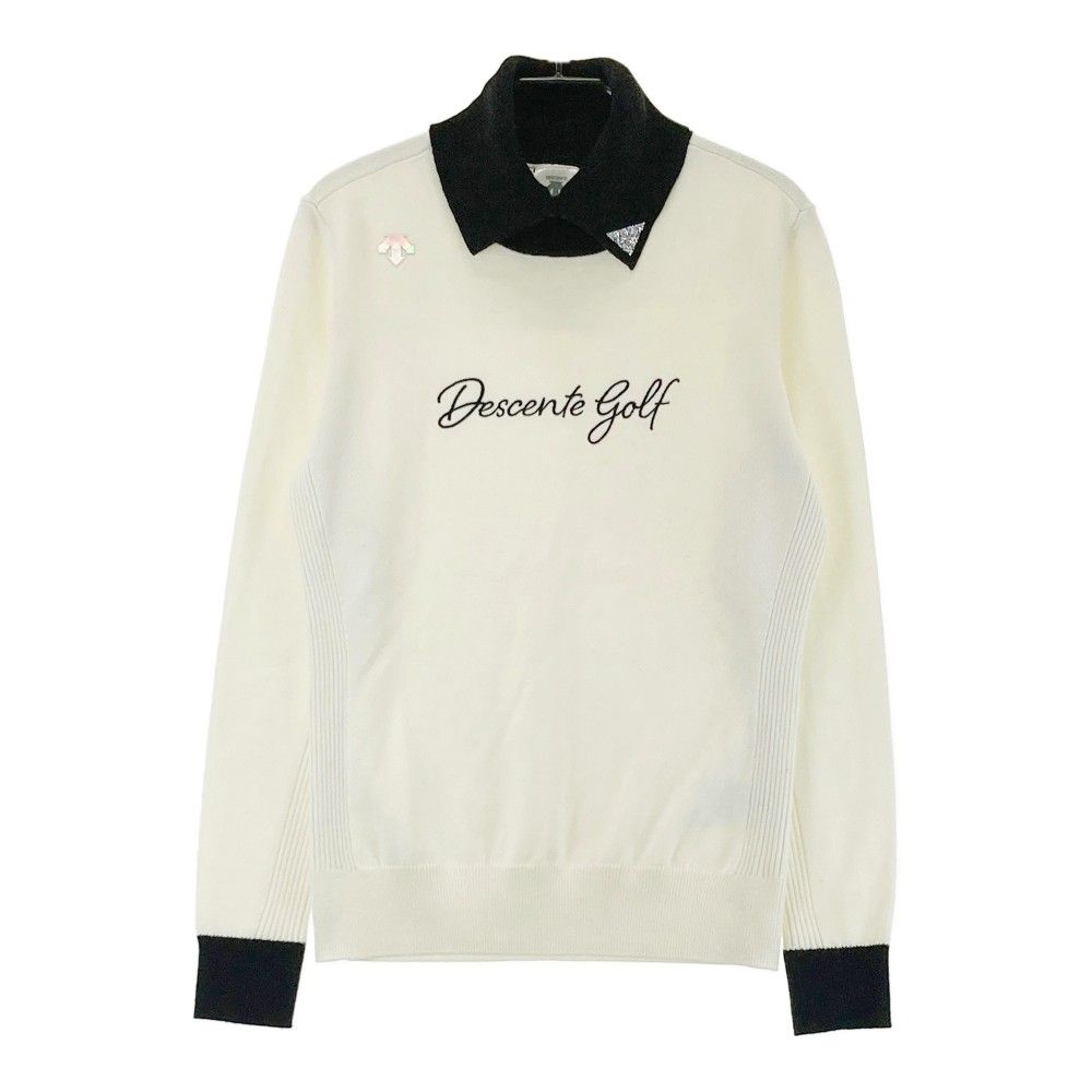 美品　デサント ゴルフ タートルネックセーター 美品✨DESCENTE golf インターシャ タートルネック ニット