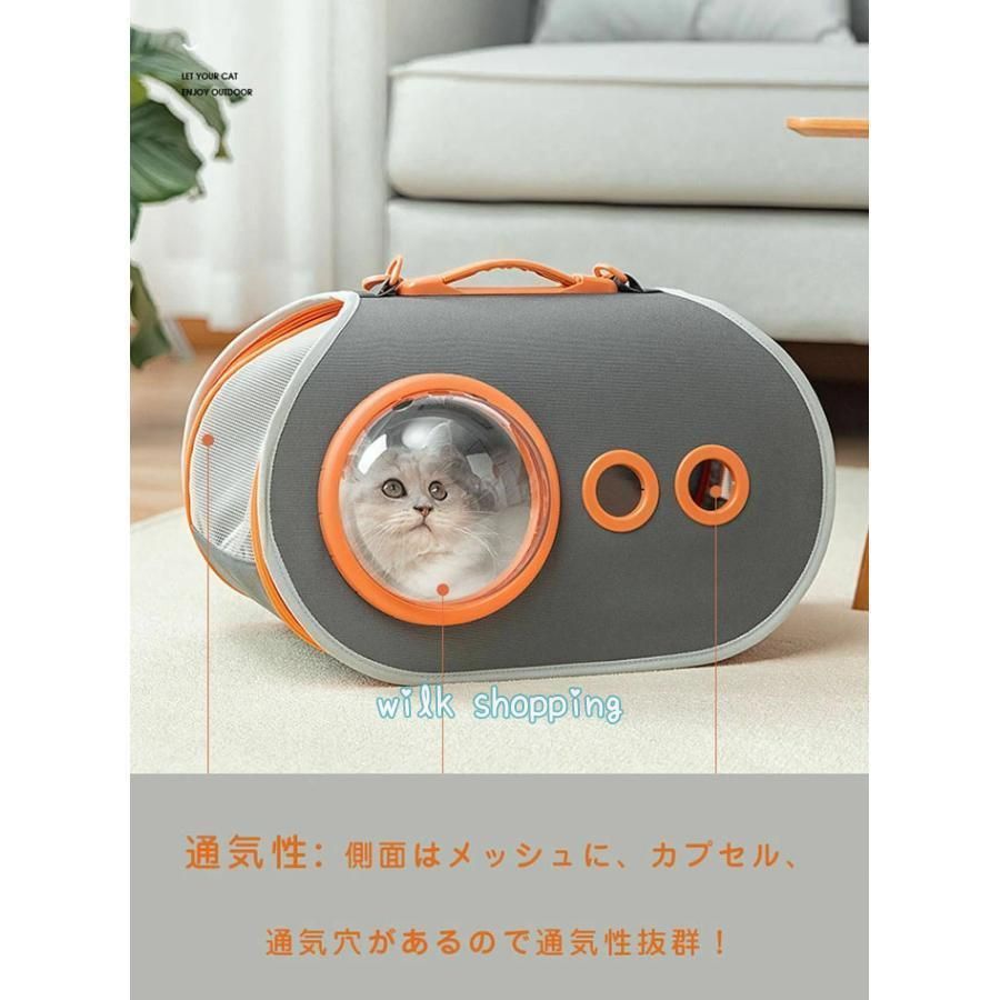 猫と犬のための高品質の宇宙飛行士のトラベルバッグ,輸送用の透明なカプセル 高品質の通気性のある宇宙飛行士のバックパック,バブル付きのトラベル