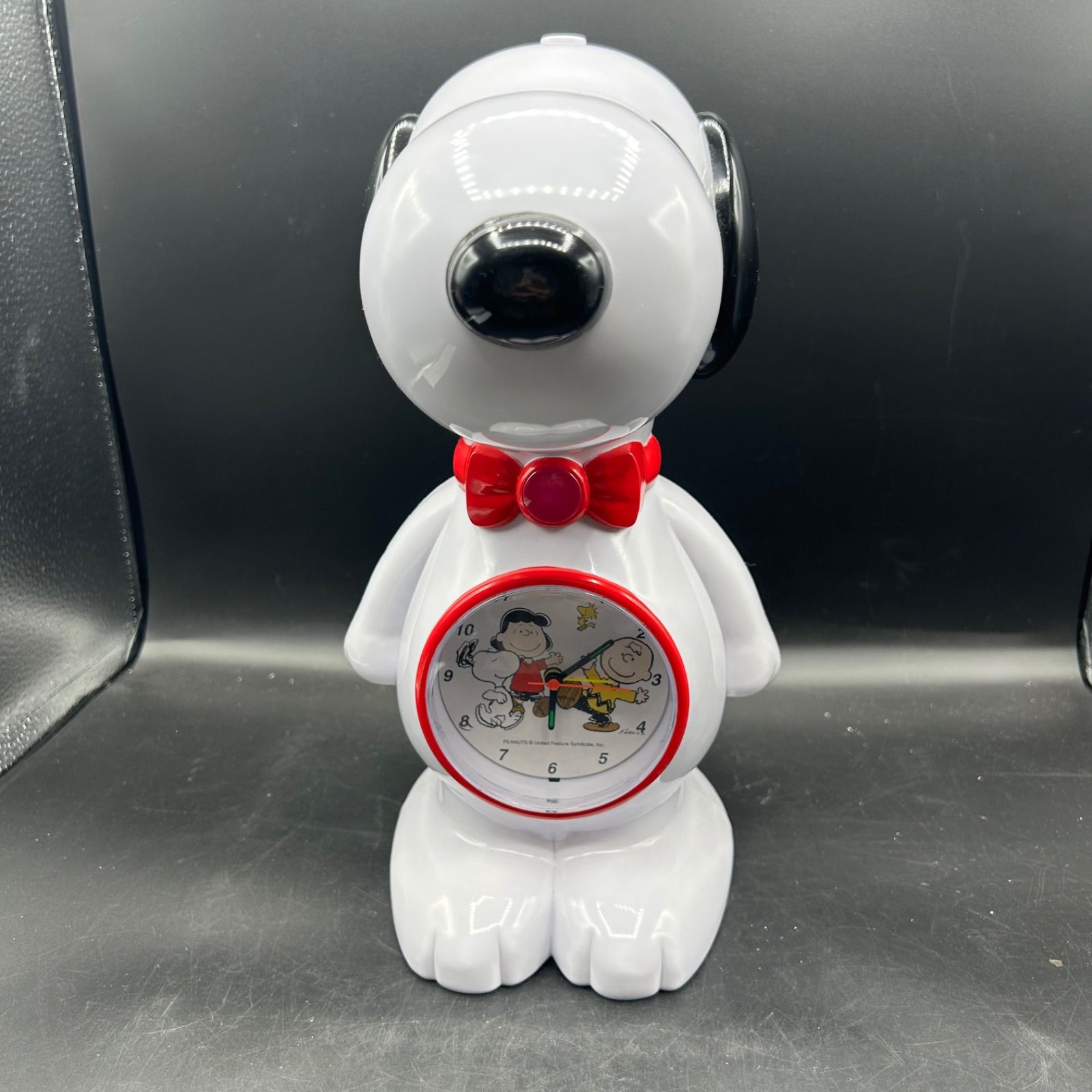 動作確認済】レトロ スヌーピー 目覚まし時計 貯金箱 アラーム