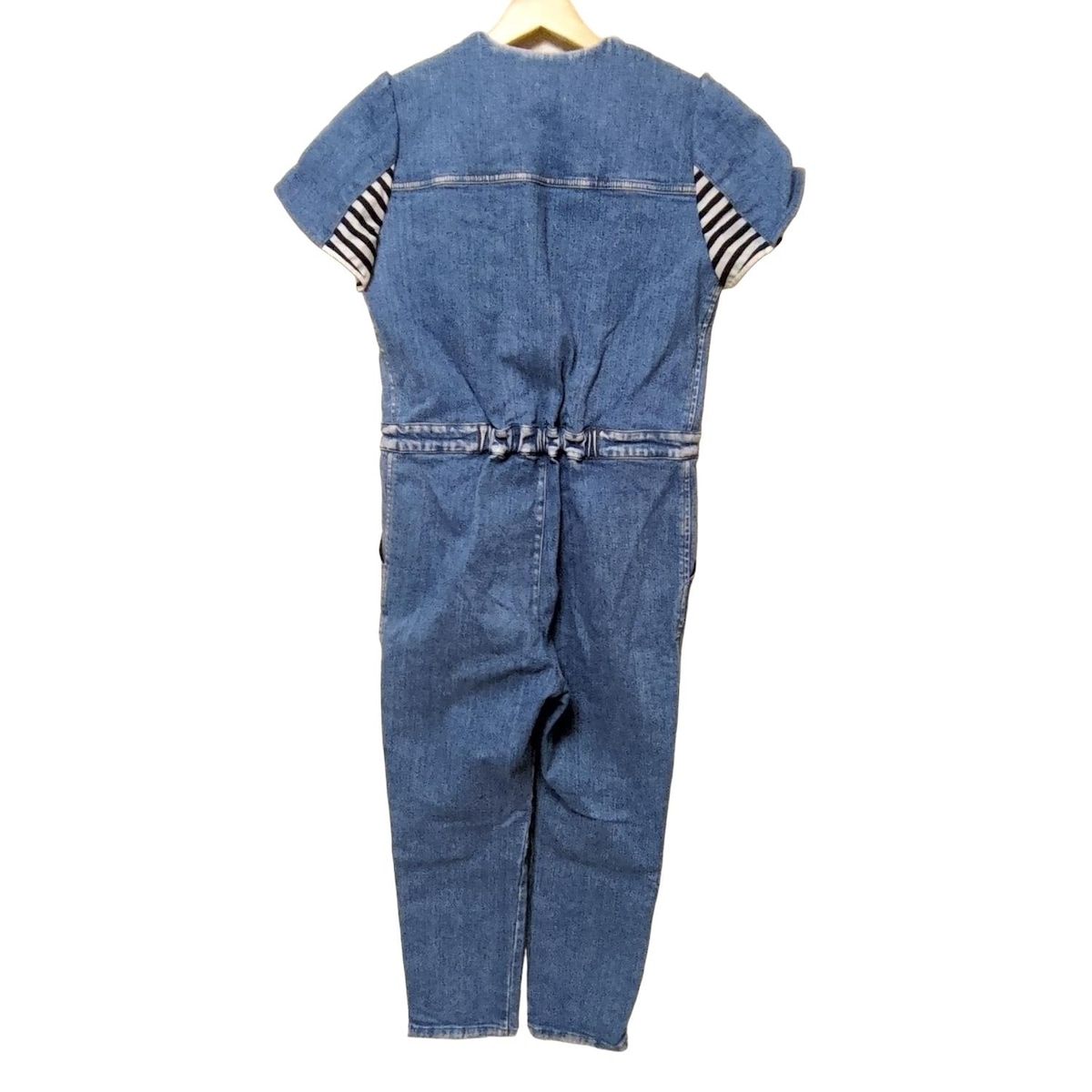 BORDERS at BALCONY デニムつなぎオールインワンSサイズ