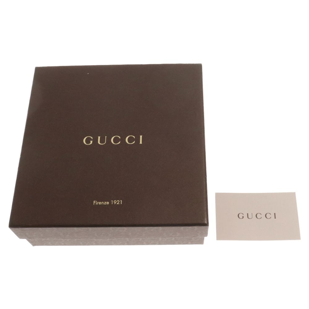 GUCCI ブラックレザーベルト 281798 8MJN