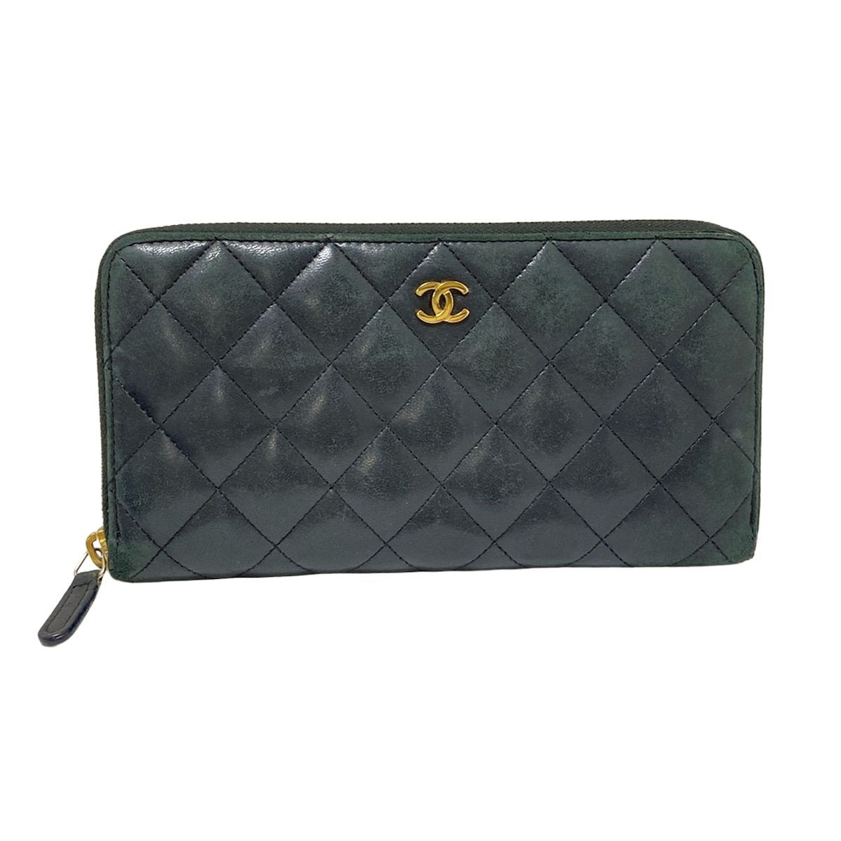 極美✨CHANEL 三つ折り財布 19 ディズヌフ マトラッセ ラムスキン