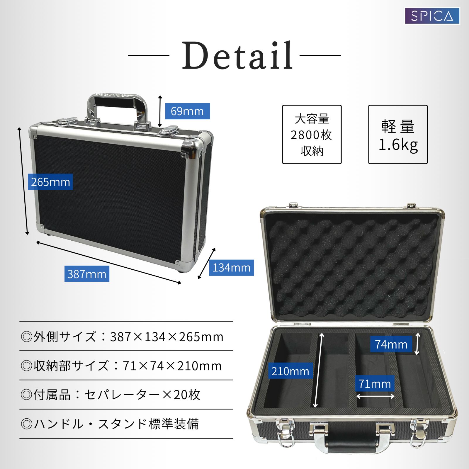 【新品未使用】 全トレカ対応 アタッシュケース デッキケース ストレージボックス