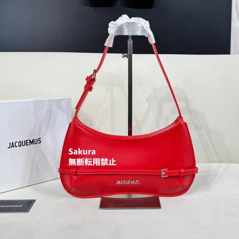 ♡美品♡ ジャックムス JACQUEMUS レディース レッド ショルダーバッグトートバッグ ハンドバッグ