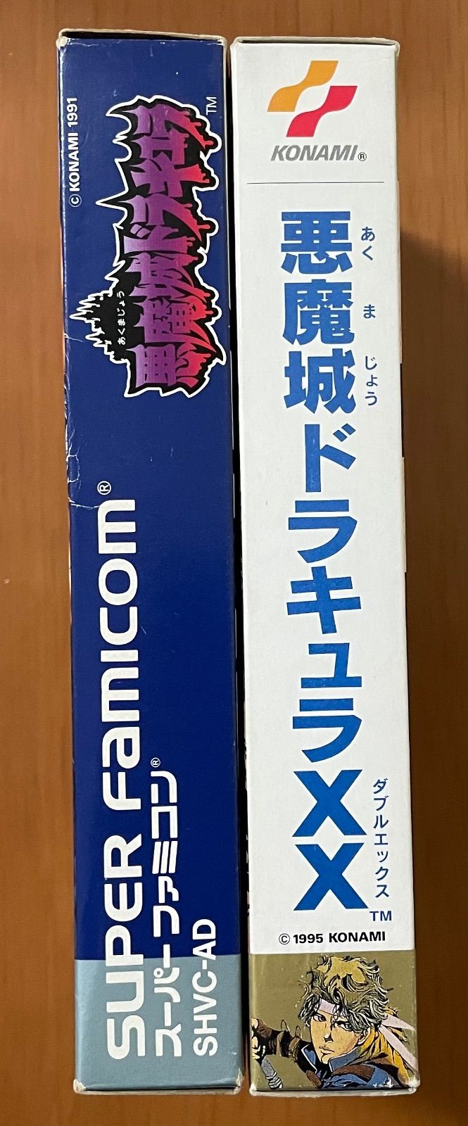 KONAMI 悪魔ドラキュラ・悪魔城ドラキュラXX  箱説ハガキ付き