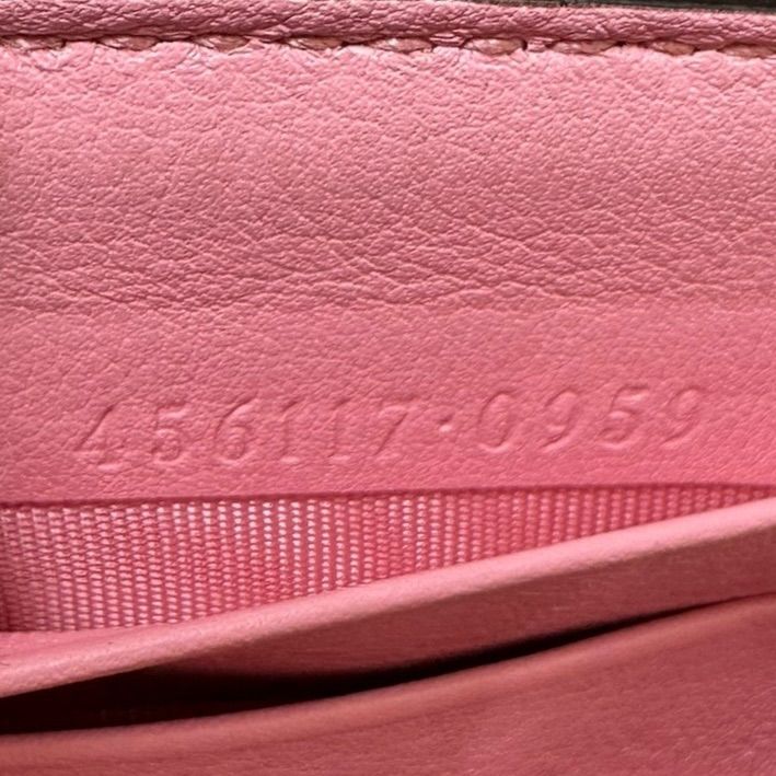 ✨美品✨GUCCI グッチ GGマーモント パイソン ピンク 長財布 ラウンド