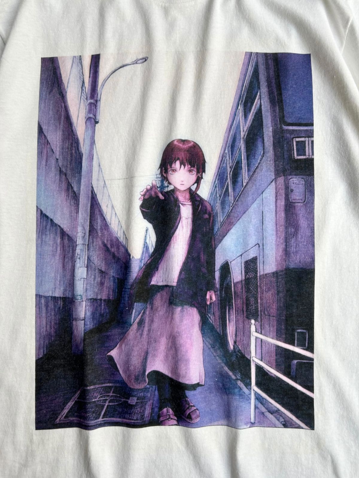 serial experiments lain print t-shirt - メルカリ