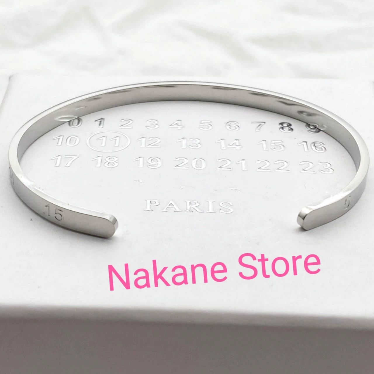 新品未使用 Maison Margiela Number Bracelet メゾンマルジェラ ナンバーバングル 男女兼用 シルバー925 - メルカリ