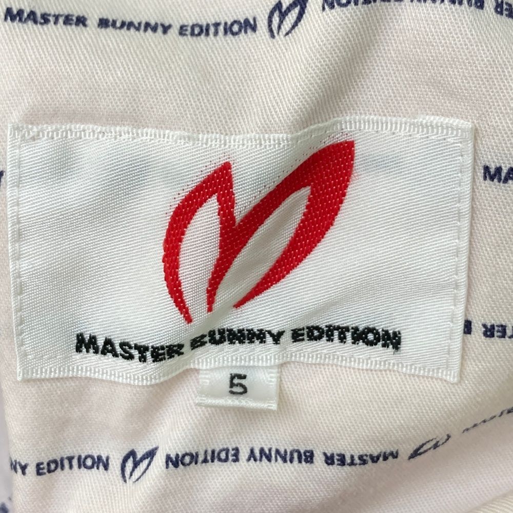 サイズ：5 MASTER BUNNY EDITION マスターバニーエディション  ストレッチパンツ ロゴ刺繍 ペイズリー柄 レッド系 [240101483783] ゴルフウェア メンズ ストスト サイズ：5 MASTER BUNNY EDITION マスターバニーエディション
