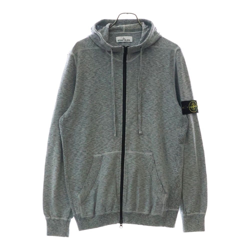 STONE ロゴパッチ コットンジップアップフーディ STONE ISLAND
