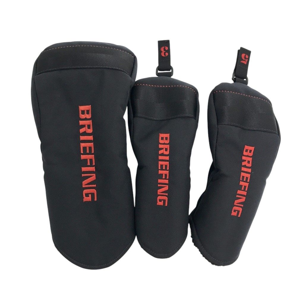 BRIEFING GOLF ブリーフィング ヘッドカバー 3点セット ブラック系 DR|FW×2 241003000431 ゴルフウェア ストスト