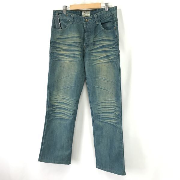 エナジー/ENERGIE☆注目/ヴィンテージUSED加工/ストレートデニムパンツ エナジー/ENERGIE☆注目/ヴィンテージUSED加工/ストレートデニムパンツ