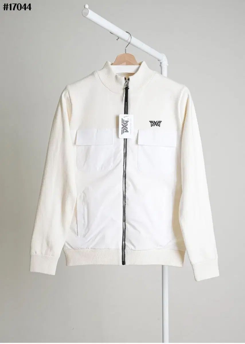 pxt メンズ ハーフネック 防風 ニット ダウン フルジップアップ ジャケット