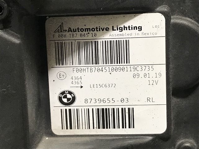 ジャンク!X3/X4 G01/G02 純正 クリアランス 前期 左 ヘッドライト