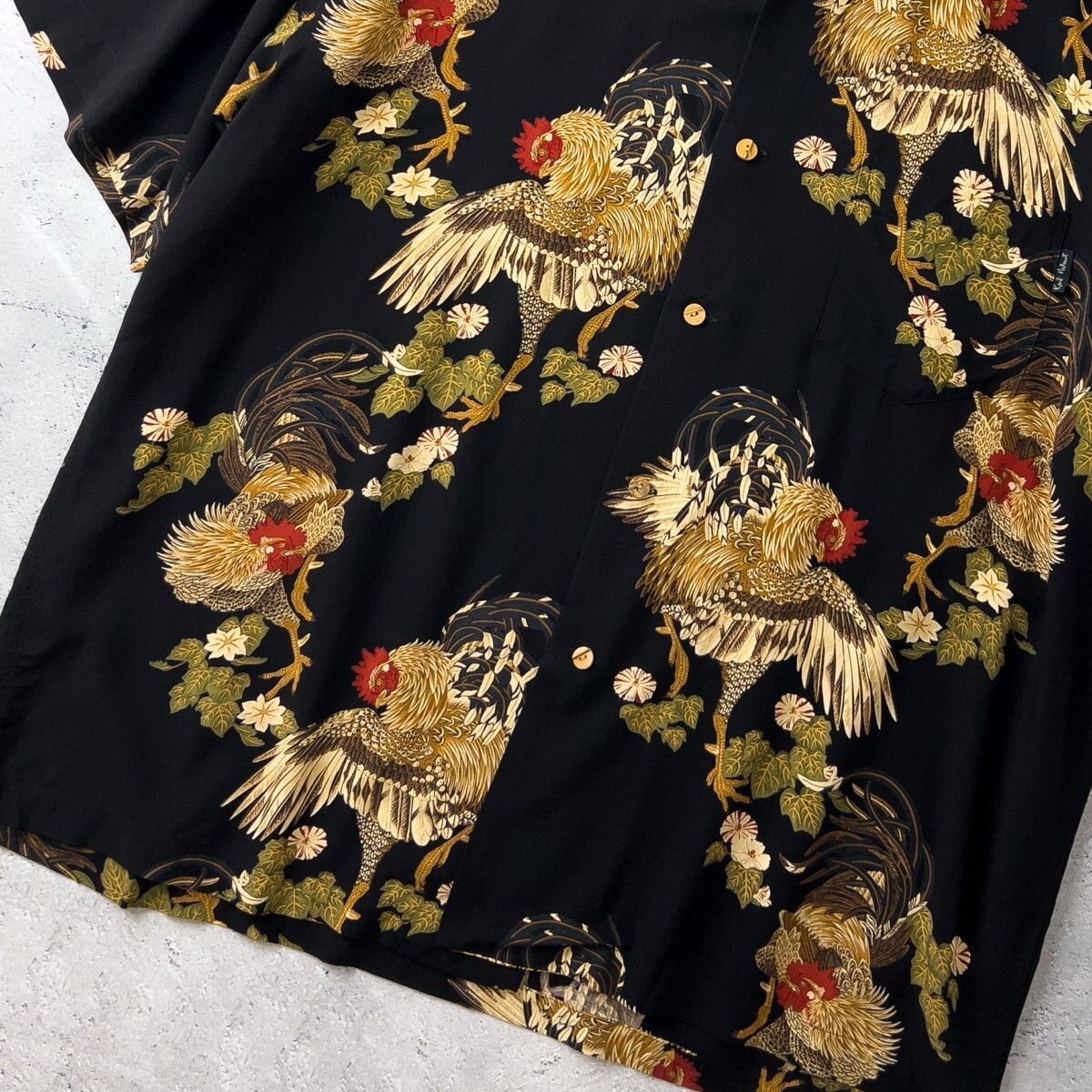 希少 Karl Helmut カールヘルム 半袖 レーヨン アロハシャツ トップス
