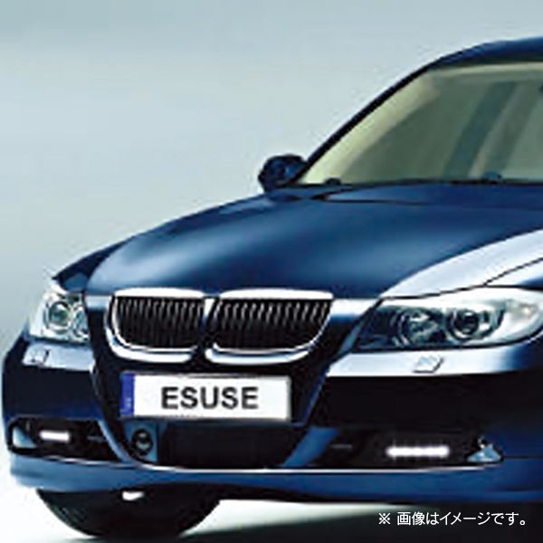 【新品/廃盤品/在庫限り】 BMW 3シリーズ E90 セダン/E91 ツーリング ノーマルバンパー車 2005年～2008年 フロントバンパー用  エアインテイク付 LED デイライト