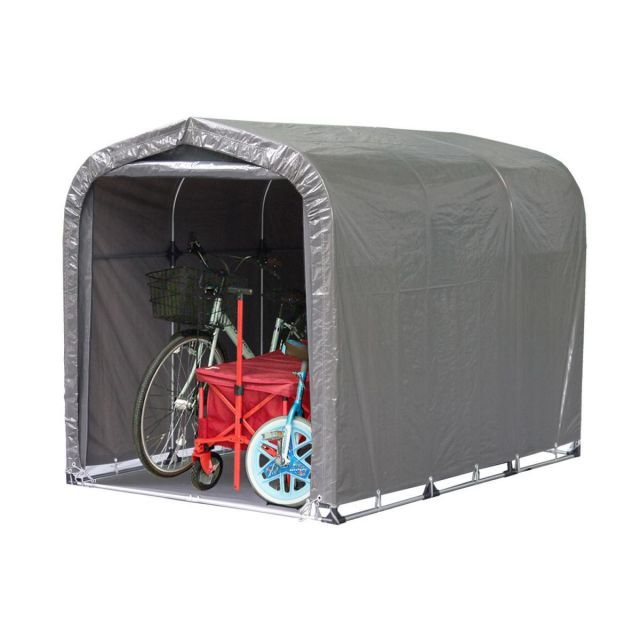 南榮工業 NAN-A サイクルハウス 3台用 GU グレーユー 本体一式 組立式 幅1560x奥行2200x高さ1650mm パイプ外径19.1mm パイプ車庫 物置 南栄工業