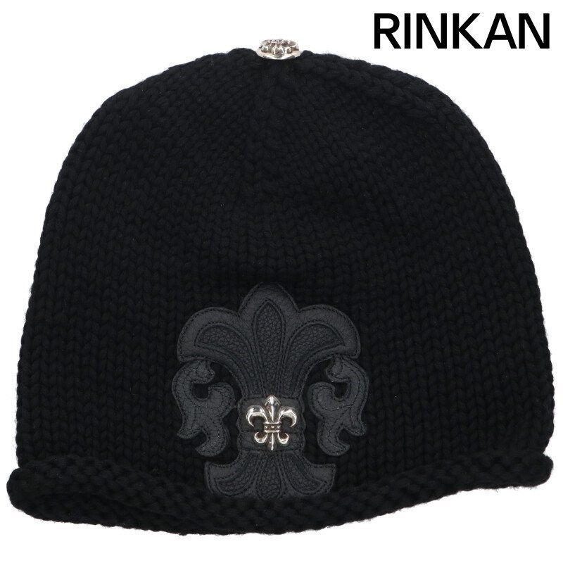 クロムハーツ  BEANIE CASH BSフレア装飾パッチ付きカシミア帽子 メンズ ONE SIZE