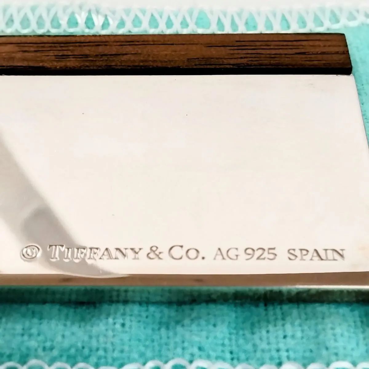  ティファニー 15 cm 6 inch目盛り スケール 定規 AG 925 シルバー92 5％ スペイン Bloomberg Philanthropies NO 00903 直線 方眼定規 定規 製図用品