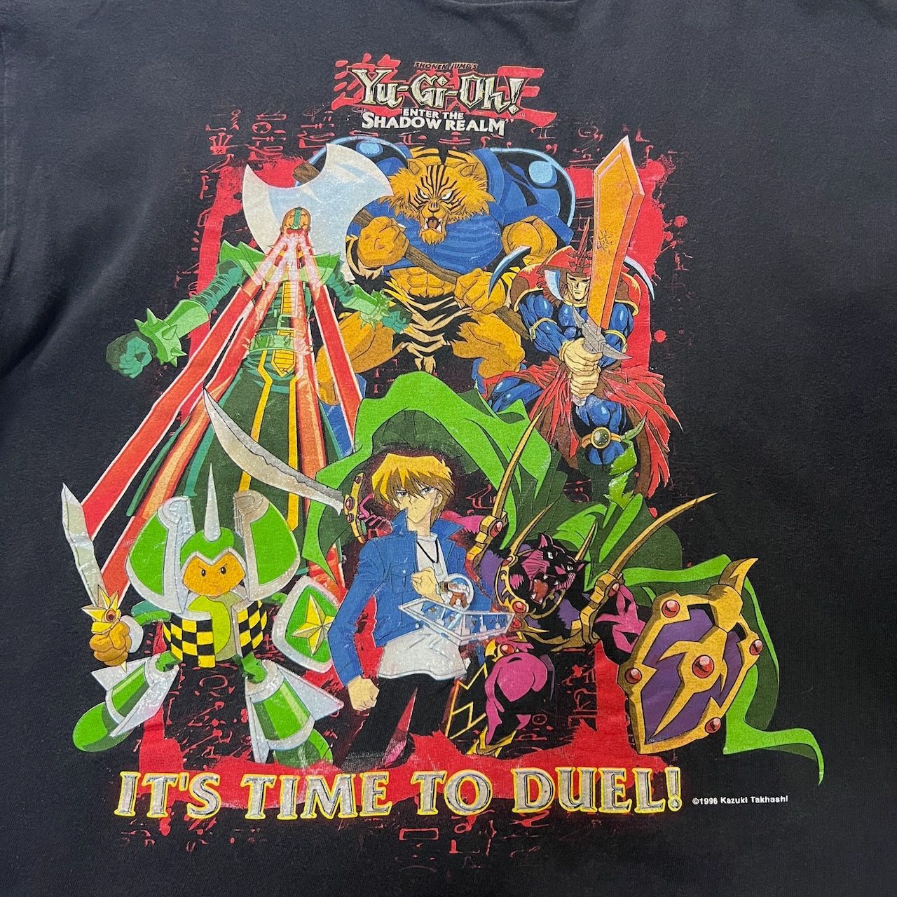 遊戯王 城之内 アニメ Tシャツ 黒 古着 - メルカリ