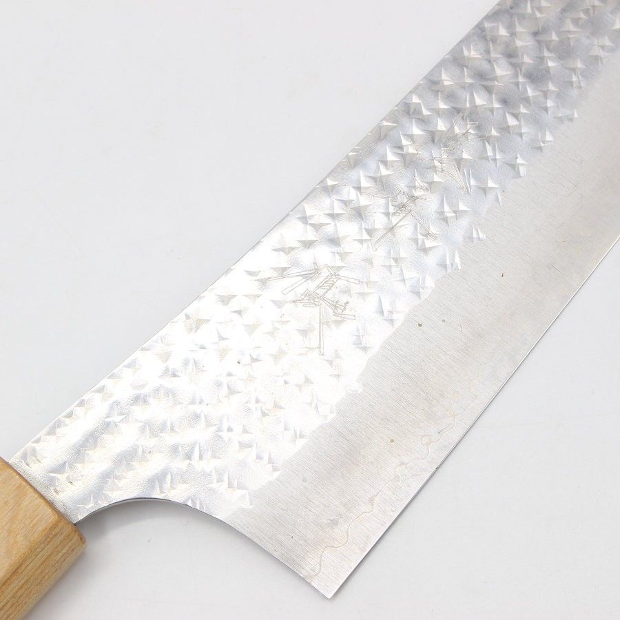 美品】黒崎優 閃光 文化包丁 八寸 八角柄 刃渡り約240mm 【公式通販】