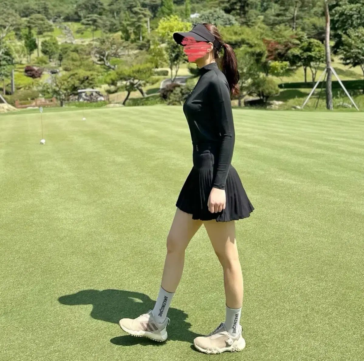 レディースゴルフウェア エアサーキット ハイネック Tシャツ