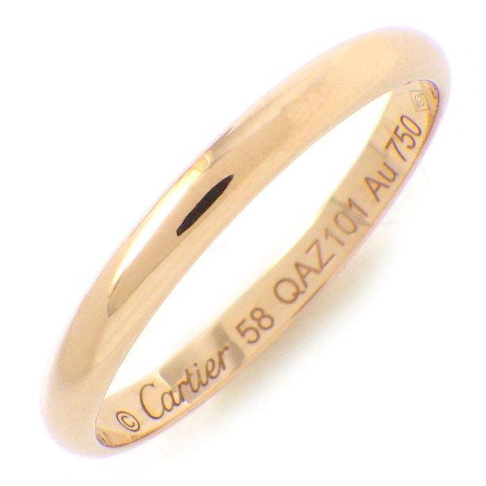 カルティエ Cartier リング 1895 ウェディング B4088158 K18PG