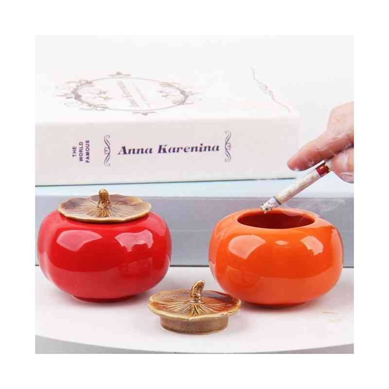 灰皿 フタ付陶器灰皿 はいざら 蓋付き ふた付き おしゃれ オシャレ