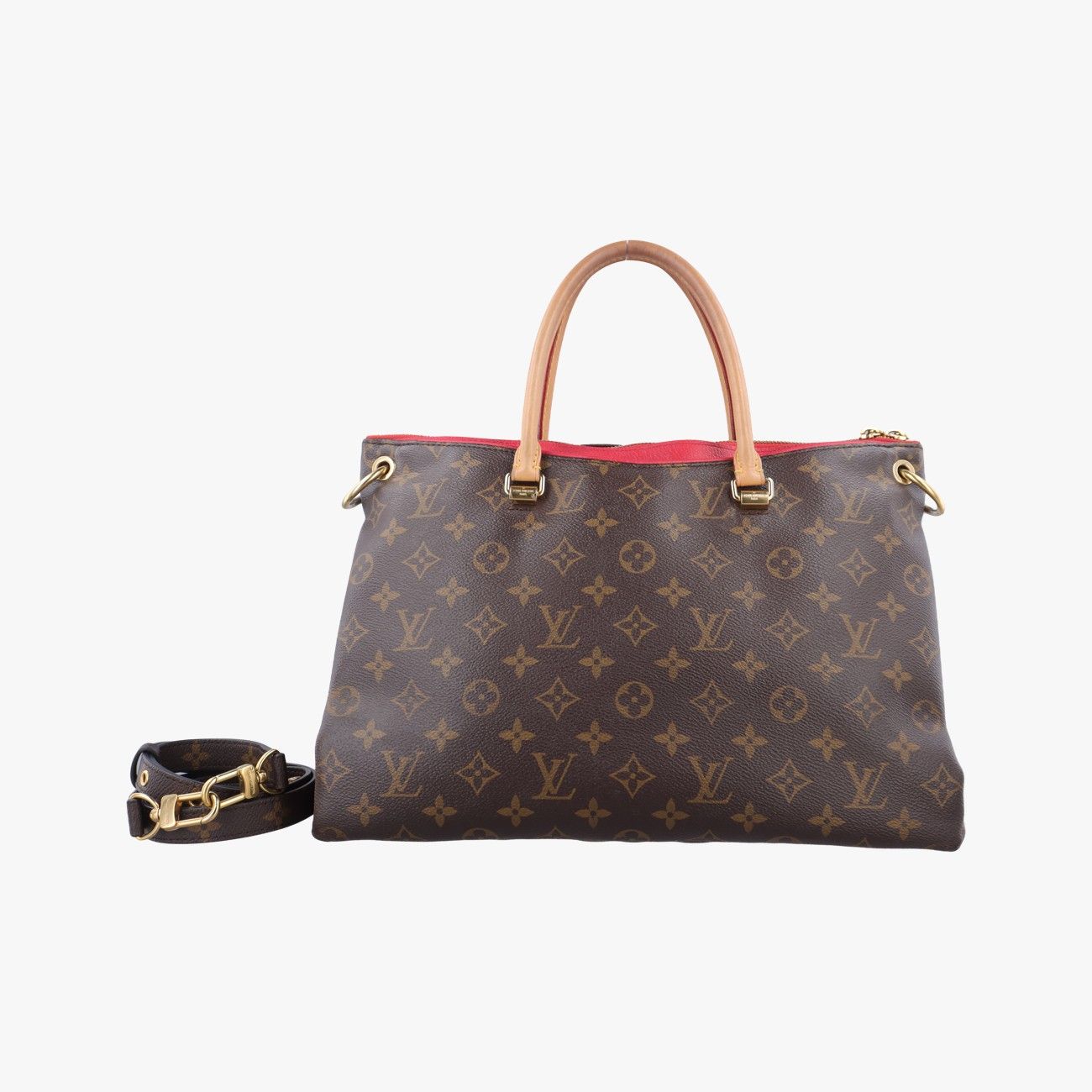 ルイヴィトンLouis Vuittonパラス モノグラム|ブラウン系×スリーズ モノグラムキャンバス×カーフレザー M41175 CA0196