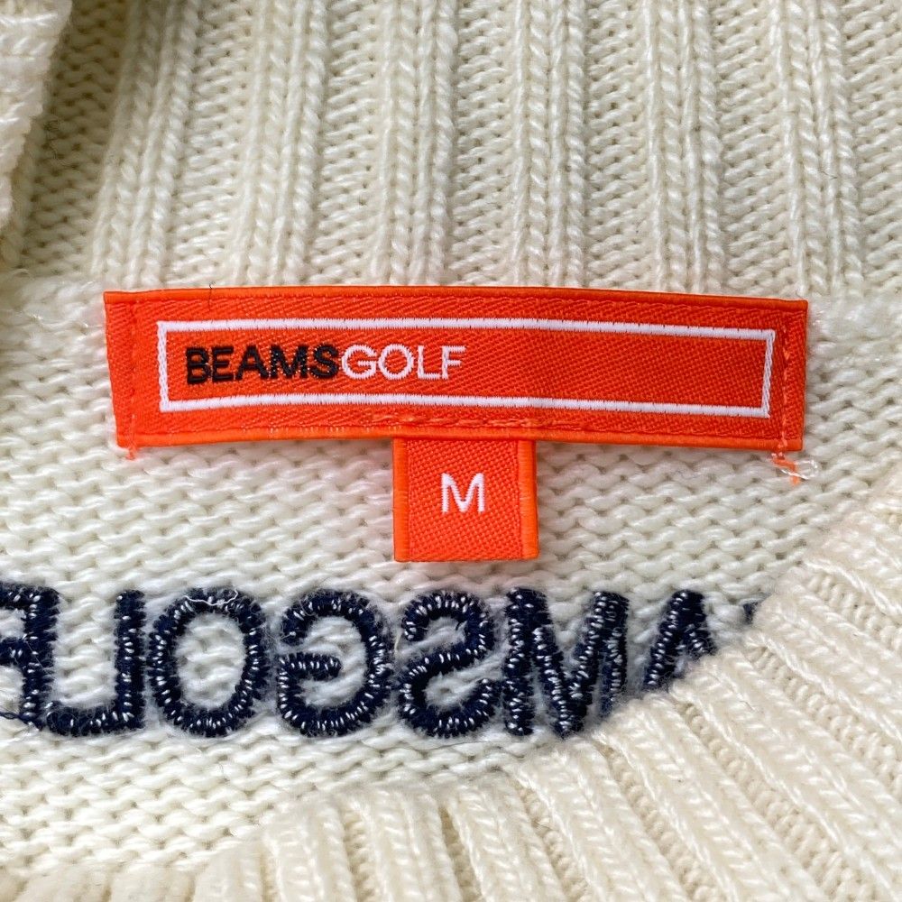 サイズ：M BEAMS GOLF ビームスゴルフ  ウール混 ニットワンピース  ホワイト系 [240101445195] ゴルフウェア レディース ストスト サイズ：M BEAMS GOLF ビームスゴルフ ウール混 ニット