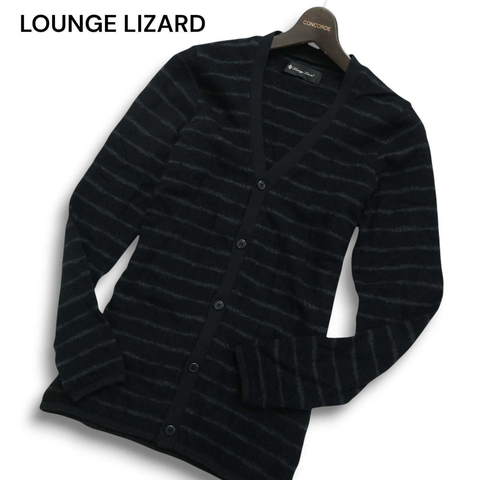 【Lounge Lizard】未使用ラウンジリザード タグ付き 2Bブラック ラウンジリザード ボアパーカー 2 ブラック LOUNGE LIZARD 日本