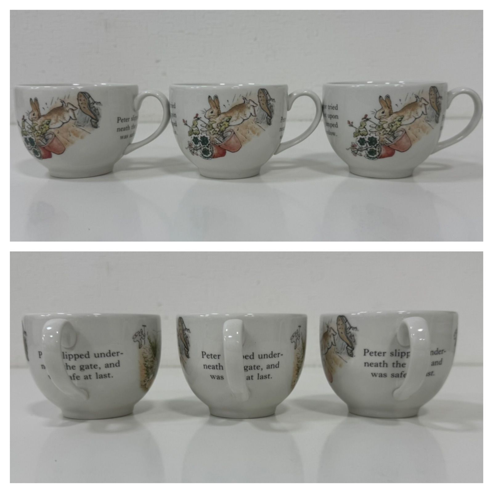  Peter Rabbit カップとソーサーセット　5点 ウェッジウッド PETER RABBIT ピーターラビット カップ＆ソーサー 5客
