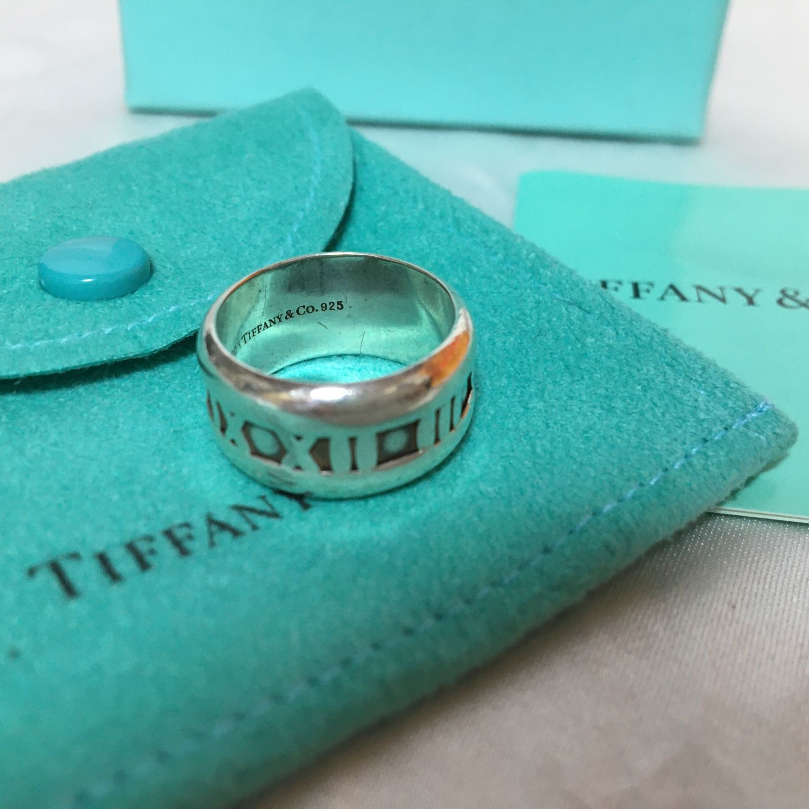 TIFFANY&Co. SK ティファニー TIFFANY&Co. アトラス リング ワイド 指輪 リング 約10号 シルバー925 シルバー レディース