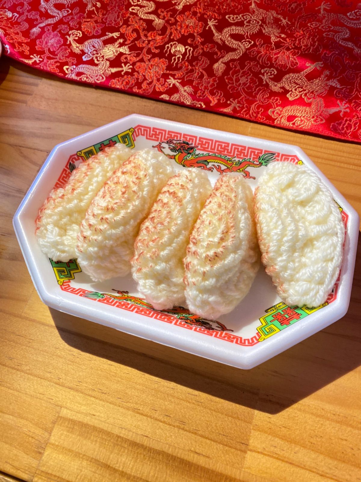 餃*子様 ひつじさんの編みぐるみ◎ 餃子 ぎょうざ 編みぐるみ 毛糸 ハンドメイド かぎ編み - メルカリ