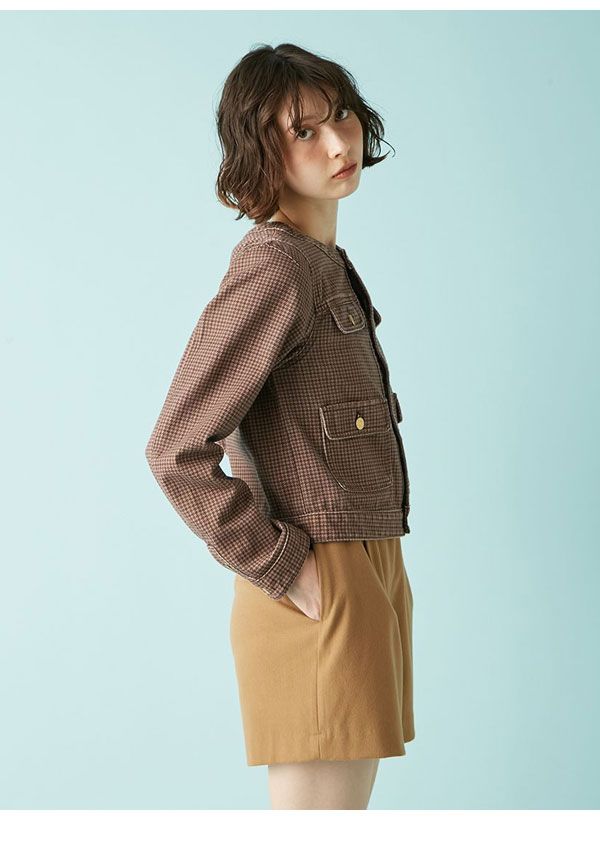 LILY BROWN ショートデニムジャケット aoi】LILYBROWN デニム