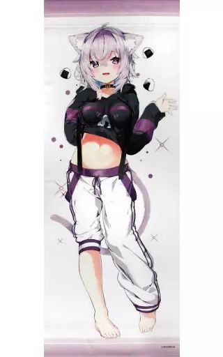 中古】タペストリー 猫又おかゆ 神岡ちろる先生描き下ろし お家