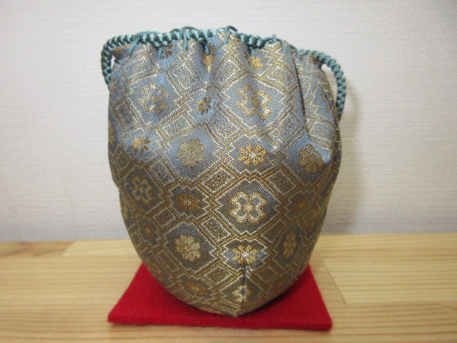 逢絢亭 茶道具 仕覆 四滴茶入仕覆 正絹 蜀江錦