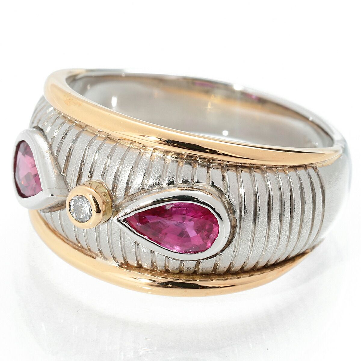 檜佐賢治 リング 指輪 ルビー ダイヤモンド プラチナPt900 10号 KENJI  