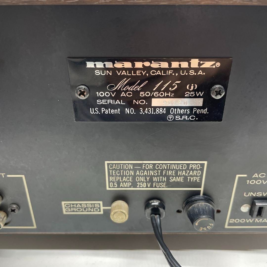 marantz モデル115 ＦＭ/ＡＭチューナー マランツ model 115 marantz モデル115 FM/AMチューナー マランツ model 115