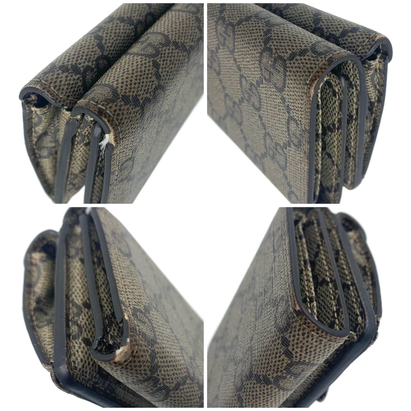 GGスプリーム グッチ×バレンシアガ 三つ折り財布 限定品】GUCCI × BALENCIAGA ザ ハッカー GGスプリーム 三つ折り