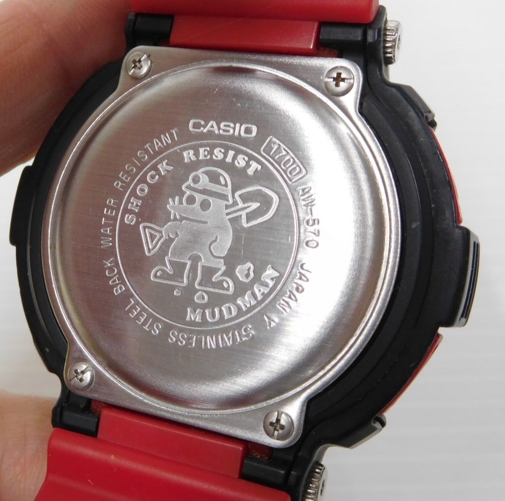 CASIO カシオ G-SHOCK ジーショック MUDMAN マッドマン AW-570 レッド