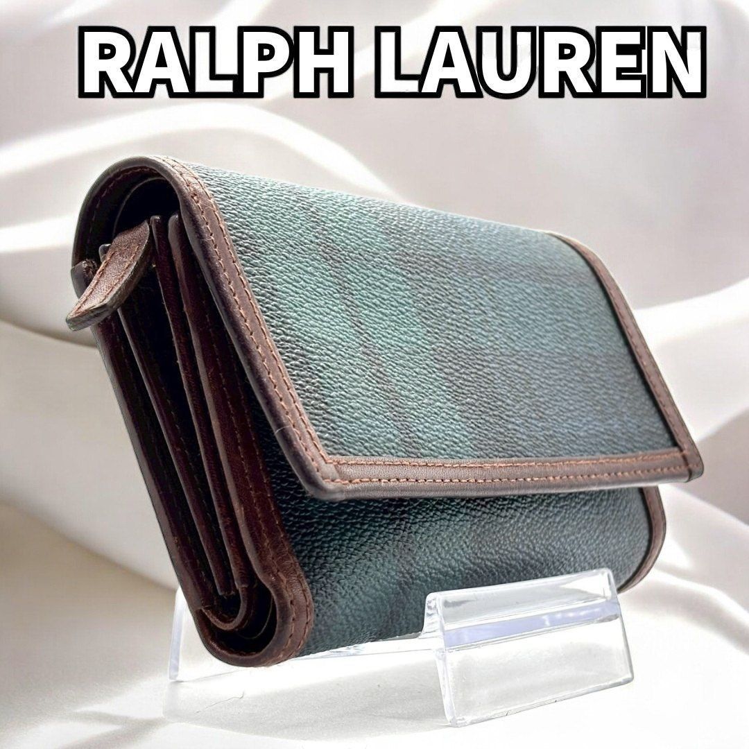 品格漂う大人財布】 RALPH LAUREN ラルフローレン 三つ折り財布