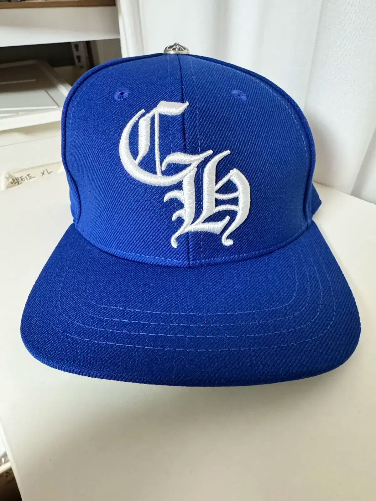 CHROME HEARTS クロムハーツ ロゴ 6パネル ベースボール キャップ ブルー