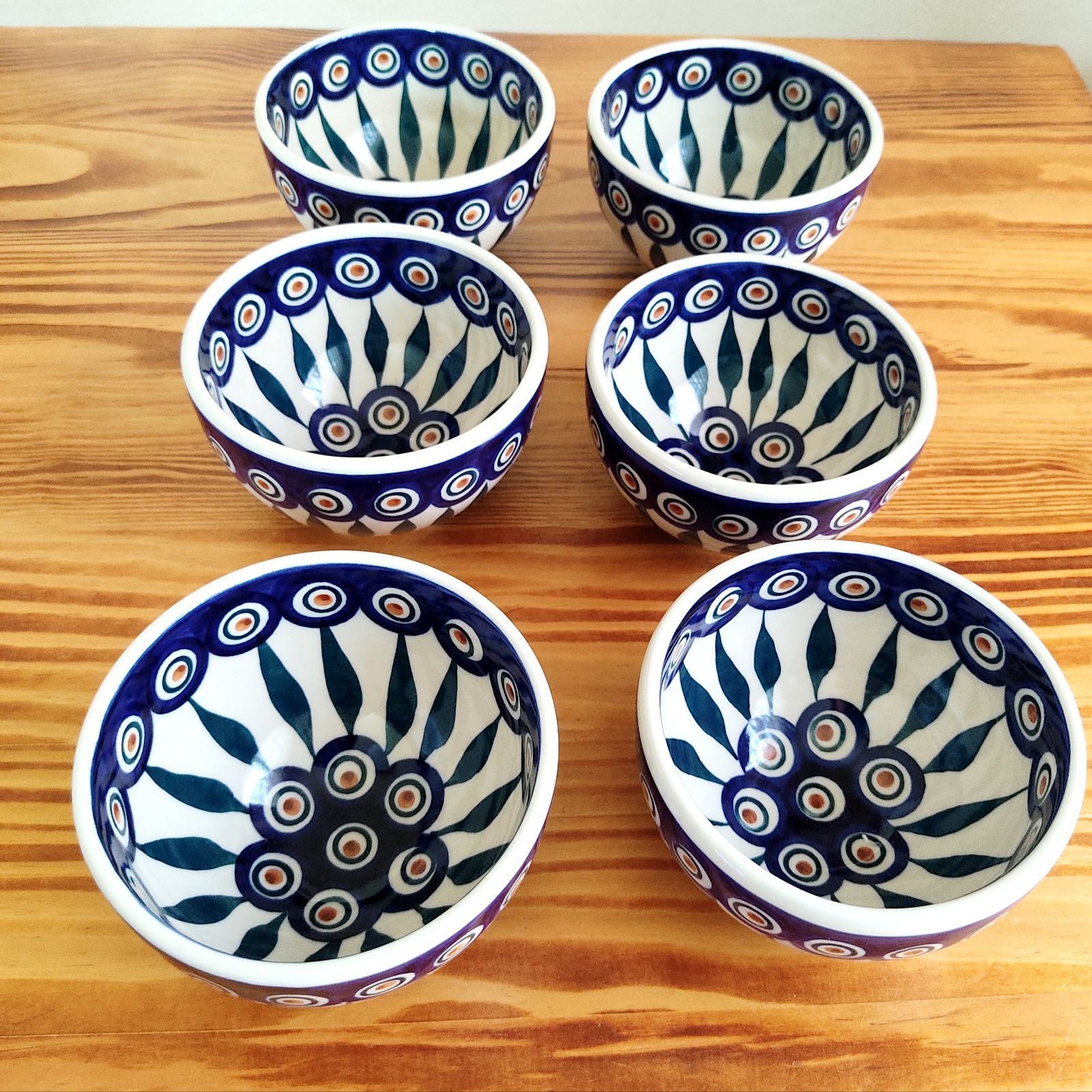 ポーリッシュポタリー 陶器ボウル 4個セット ポーリッシュポタリー