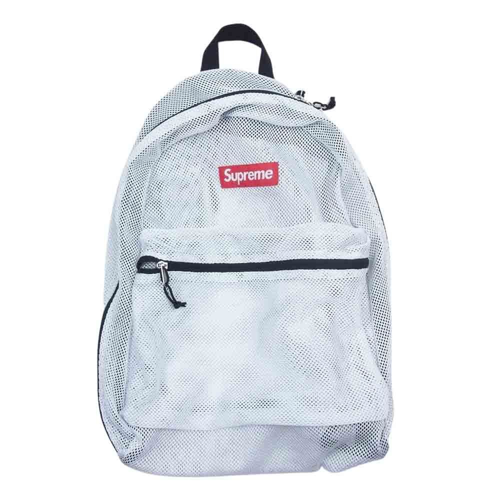 Supreme メッシュバックパック ホワイト Supreme シュプリーム メッシュ バックパック ホワイト系【中古