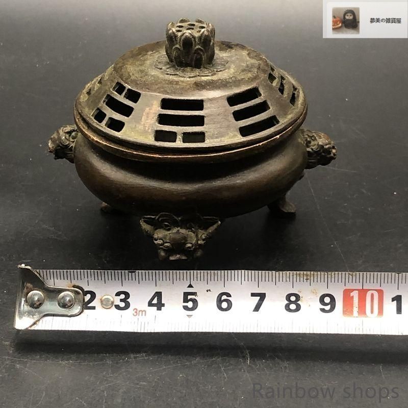銅製 三足龍薫香炉 茶道香炉 装飾品 工芸品 置物 Amazon｜九龍 合金香炉 薫香炉 茶道用 仏壇用香炉 アンティーク