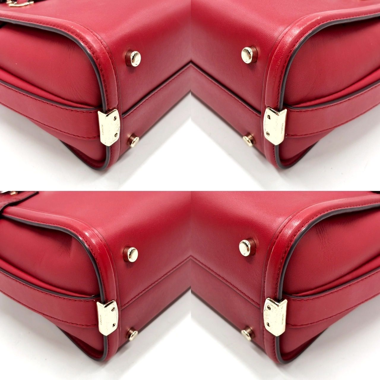 COACHハンドバッグシグネチャー赤(小のみ) COACH